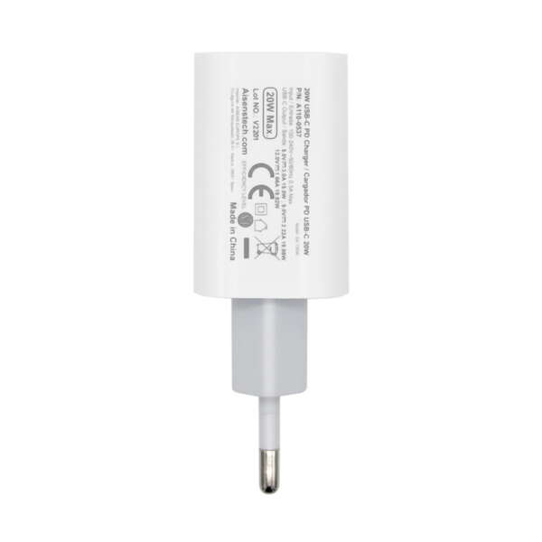 Carregador AISENS USB-C PD3.0 1x USB-C 20W
