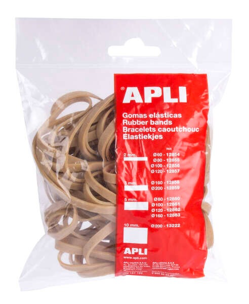 Elásticos de Borracha APLI Ø 160 x 5mm - 100g