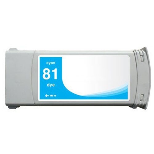 Tinteiro Compatível HP 81 Ciano - C4931A
