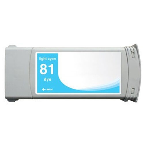 Tinteiro Compatível HP 81 Ciano Claro - C4934A