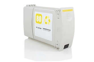Tinteiro Compatível de Tinta Pigmentada HP 80 Amarelo C4848A