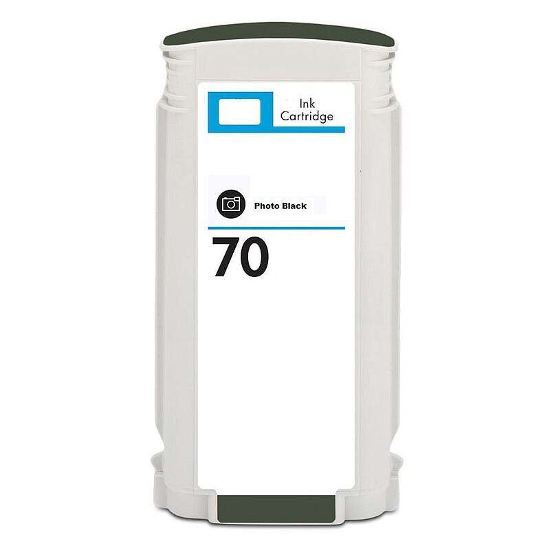 Tinteiro Compatível de Tinta Pigmentada HP 70 Preto Fotográfico - C9449A
