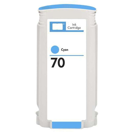 Tinteiro Compatível de Tinta Pigmentada HP 70 Ciano - C9452A