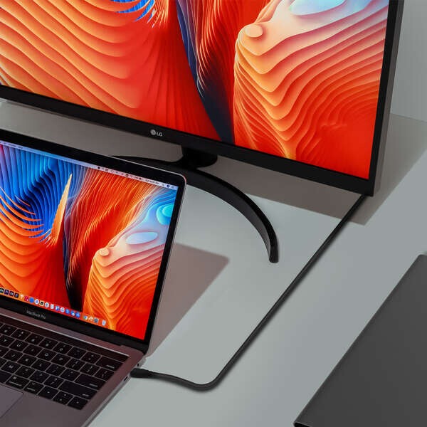 Cabo Aisens USB 3.2 GEN2X2 20GBPS 8K@30Hz 5A 100W E-Marker - Type c USB-C/M-USB-C/M - 2,0m - Preto