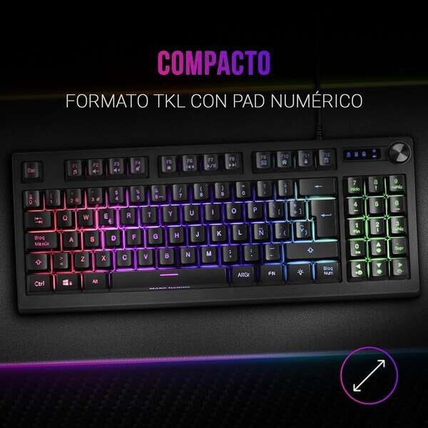 Teclado Mars Gaming MKREVO TKL