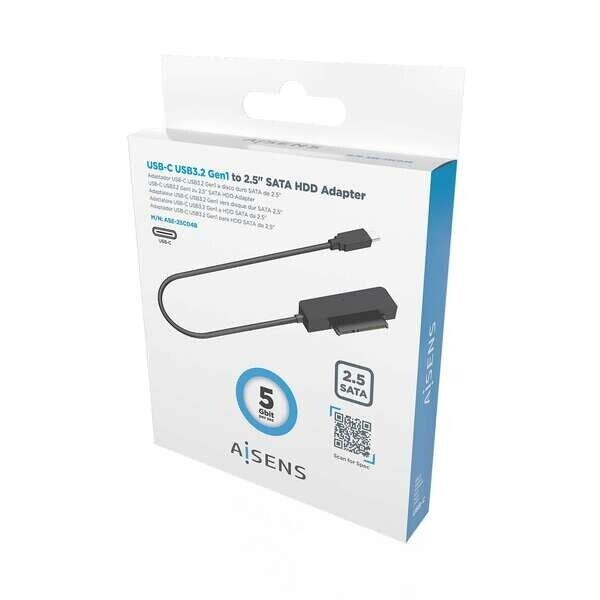 Aisens Adaptador ASE-25C04B SATA a USB-C