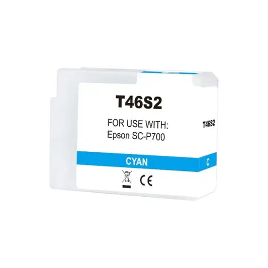 Tinteiro Compatível Epson T46S2 Ciano - C13T46S200