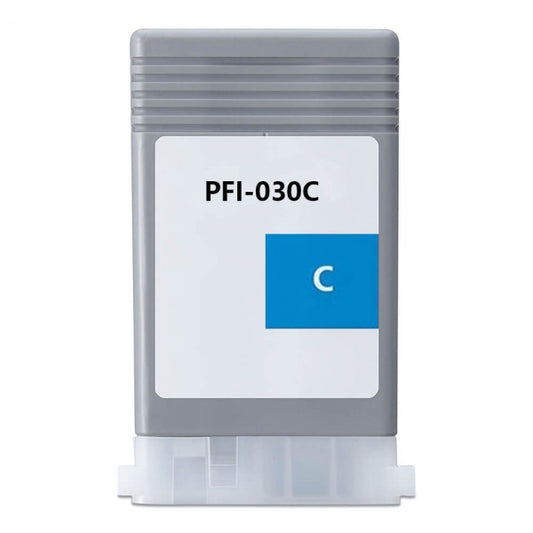 Tinteiro Compatível de Tinta Pigmentada Canon PFI030 Ciano - 3490C001