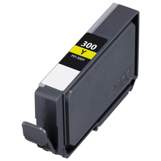 Tinteiro Compatível de Tinta Pigmentada Canon PFI300 Amarelo - 4196C001/PFI300Y