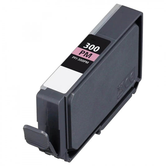Tinteiro Compatível de Tinta Pigmentada Canon PFI300 Magenta Fotográfico - 4198C001/PFI300PM