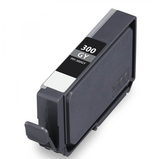 Tinteiro Compatível de Tinta Pigmentada Canon PFI300 Cinzento - 4200C001/PFI300GY