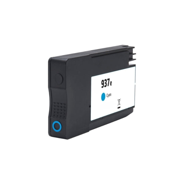 Tinteiro Compatível de Tinta Pigmentada HP 937e XL Ciano - 4S6W6NE/4S6W2NE