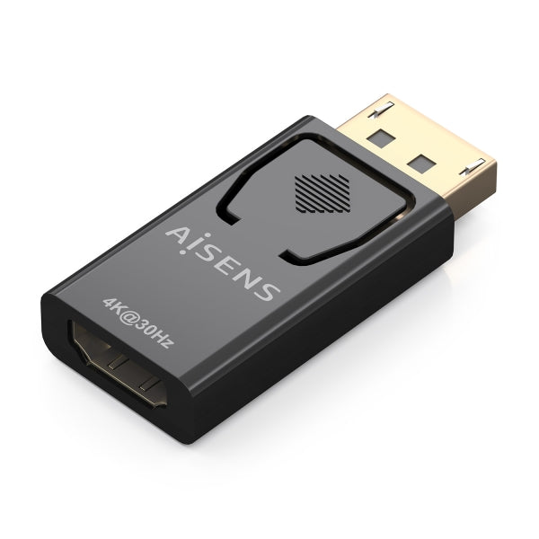 Aisens adaptador DisplayPort a HDMI - DP/M - HDMI/H - 4K30Hz - Color Negro