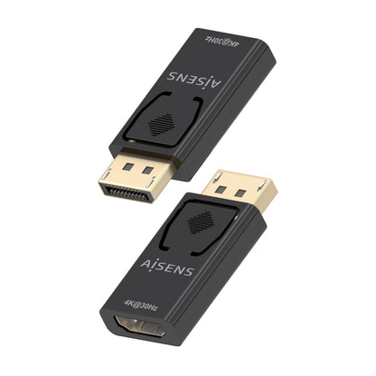 Aisens adaptador DisplayPort a HDMI - DP/M - HDMI/H - 4K30Hz - Color Negro
