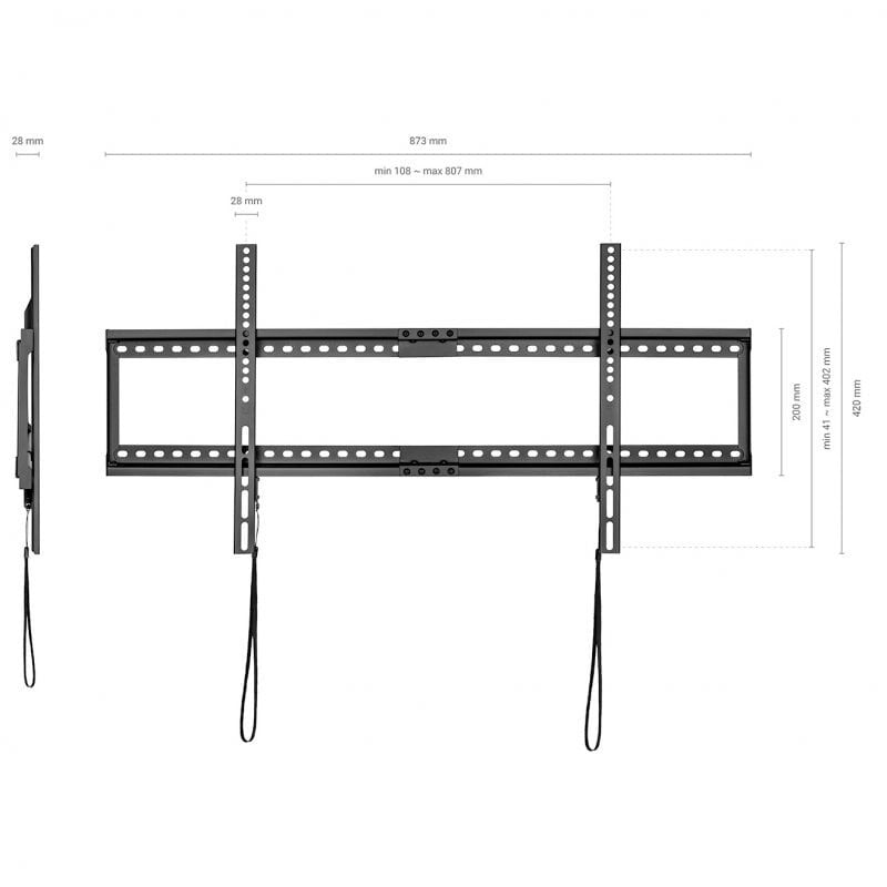AISENS Suporte para TV 37”-90” 75KG