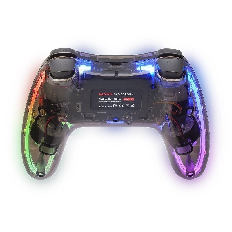 Gamepad Mars Gaming MGP-BT Comando Bluetooth Néon RGB + Adaptador Smartphone