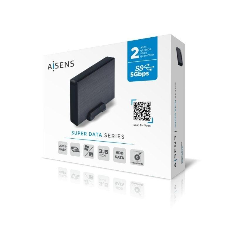 Aisens Caixa Externa 3.5" ASE-3530B  SATA3 USB 3.0 Preta