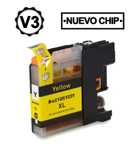 Tinteiro Compatível Brother LC125XL Amarelo