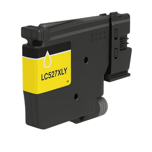 Tinteiro Compatível de Tinta Pigmentada Brother LC527XL Amarelo - LC527XLY/LC527Y