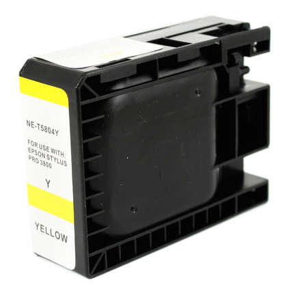 Tinteiro Compatível Epson T5804 Amarelo - C13T580400