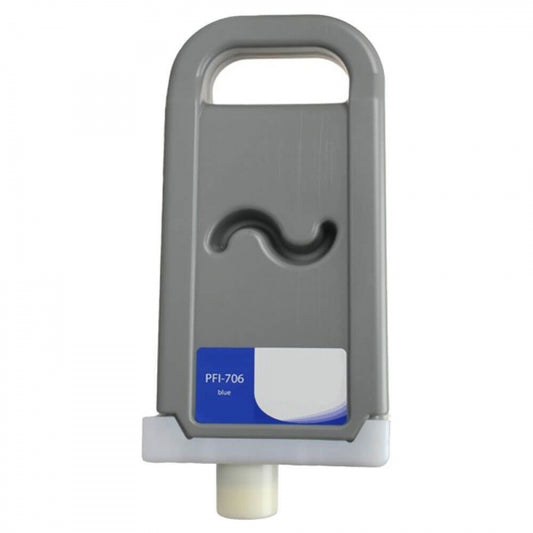 Tinteiro Compatível de Tinta Pigmentada Canon PFI706 Azul - 6689B001