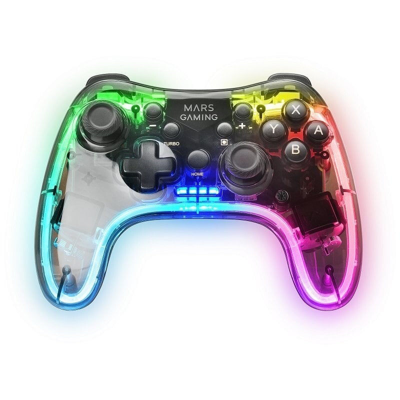 Gamepad Mars Gaming MGP-BT Comando Bluetooth Néon RGB + Adaptador Smartphone