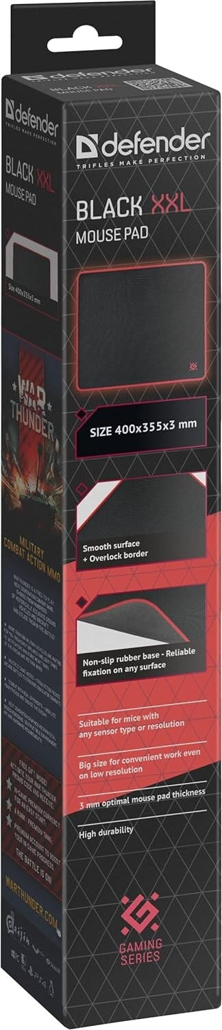 Tapete Gaming Defender XXL - 400X355X3MM