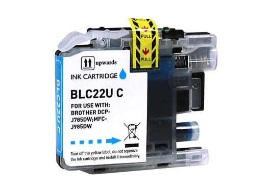 Tinteiro Compatível Brother LC22U Ciano