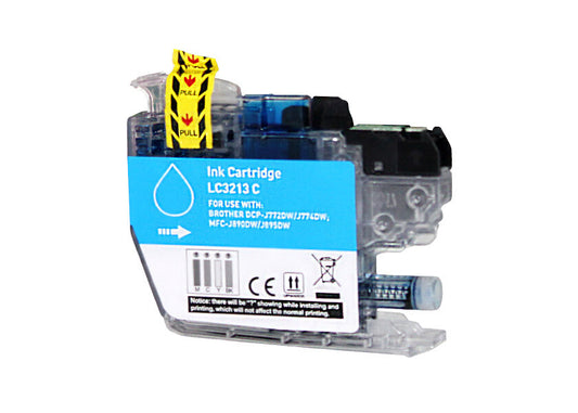 Tinteiro Compatível Brother LC3213/LC3211 Ciano