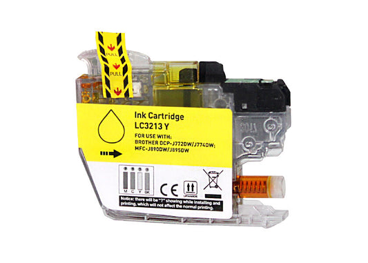 Tinteiro Compatível Brother LC3213/LC3211 Amarelo