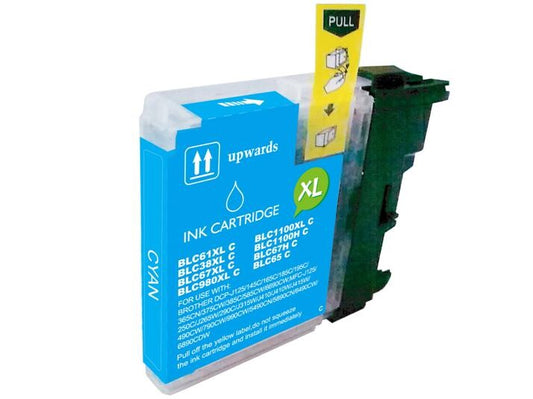 Tinteiro Compatível Brother LC980XL/LC1100XL/LC985XL Ciano