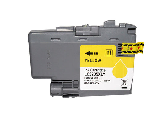 Tinteiro Compatível de Tinta Pigmentada Brother LC3235XL/LC3233 Amarelo - LC3235XLY/LC3233Y