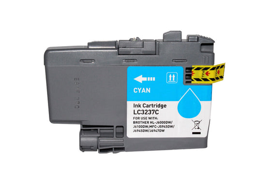 Tinteiro Compatível de Tinta Pigmentada Brother LC3237 Ciano - LC3237C