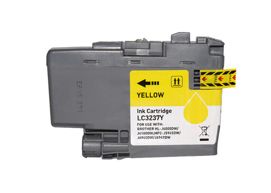 Tinteiro Compatível de Tinta Pigmentada Brother LC3237 Amarelo - LC3237Y