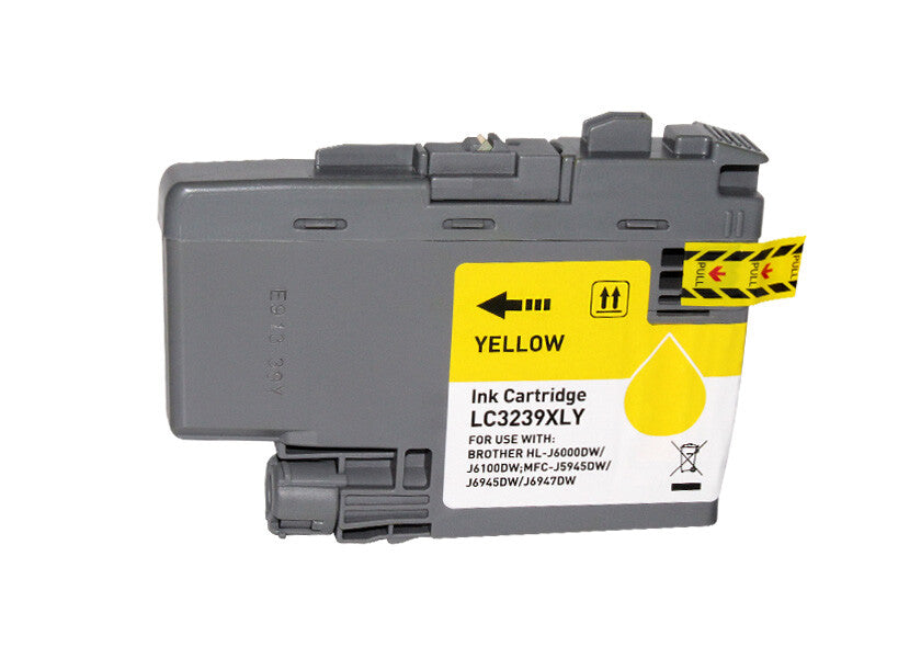 Tinteiro Compatível de Tinta Pigmentada Brother LC3239XL Amarelo - LC3239XLY
