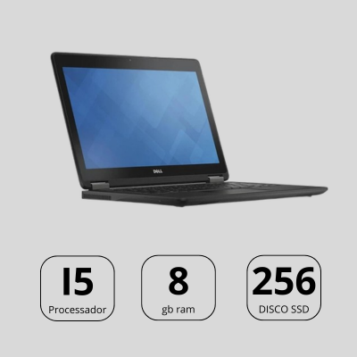 Dell Latitude e7250 Recondicionado | i5-5300u | 8GB RAM | 256GB SSD | 14” | Windows 11 Pro | B | 1 ANO GARANTIA