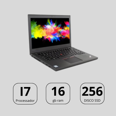 Lenovo ThinkPad X270 Recondicionado | Bateria Estendida | i7-7500U | 16GB RAM | 256GB SSD | 12.5” | Windows 11 Pro | B