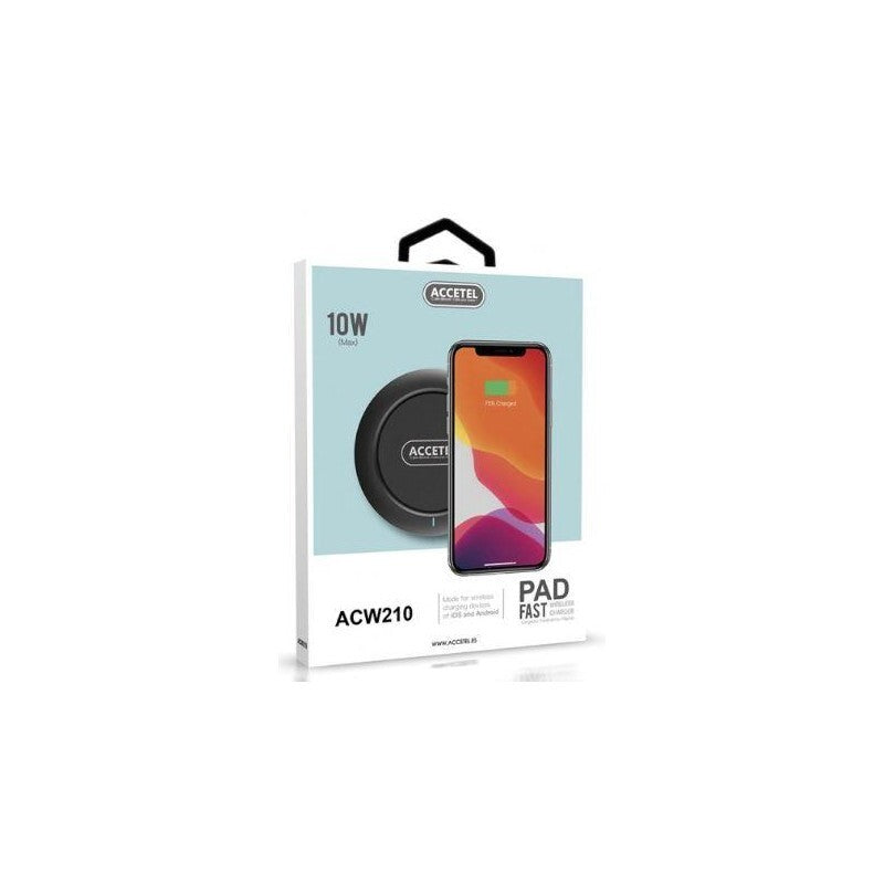 Accetel Base De Carregamento Sem Fio Preto