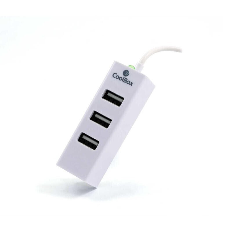 CoolBox USB Hub 2.0 4 Portas Branco