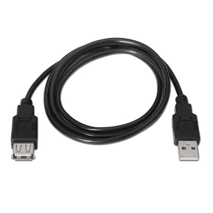 Nanocable Cabo USB 2.0 Tipo A para USB Tipo A Macho/Fêmea 3m Preto