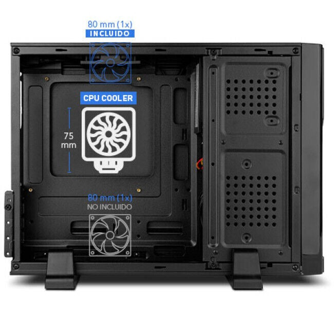 Caixa NOX Lite 070 Slim Preta (MicroATX) C. Fonte 500W