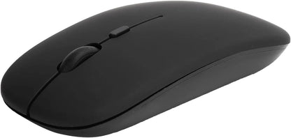 Rato Sem Fios Recarregável 2 em 1 Bluetooth + USB 2,4G 1600 DPI Ergonómico Preto