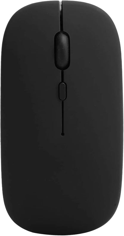 Rato Sem Fios Recarregável 2 em 1 Bluetooth + USB 2,4G 1600 DPI Ergonómico Preto