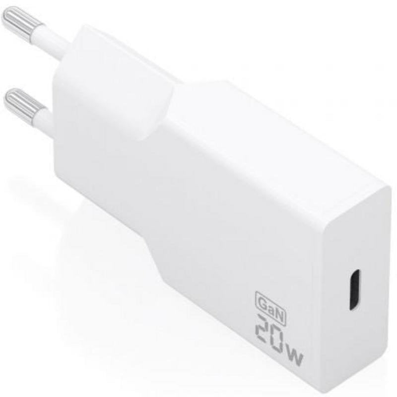 Carregador Aisens Ultra Fino GaN 20W USB-C PD3.0 Branco