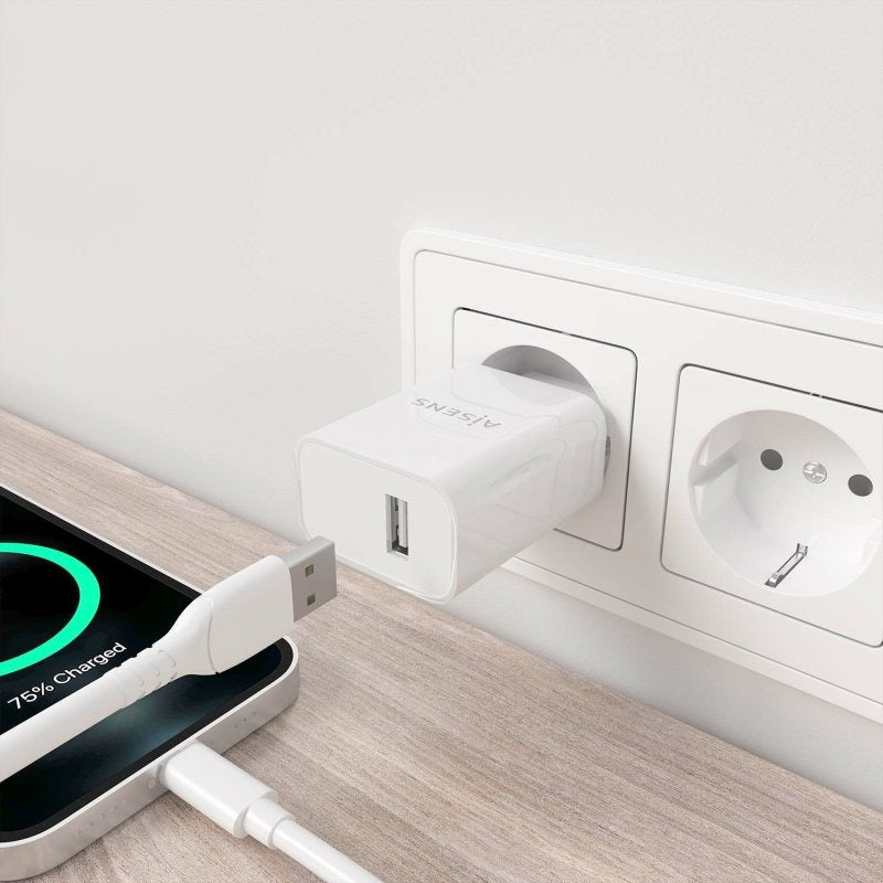 Aisens A110-0853 Carregador de Alta Eficiência USB 10W 5V/2A Branco