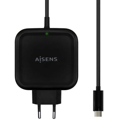 Aisens ASCH-1PD65WL-BK Carregador de parede 1x USB tipo C 65W preto
