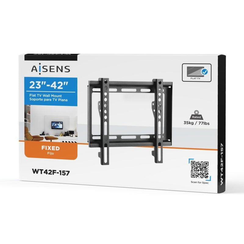 Aisens WT42F-157 Suporte de Parede Ultra Delgado para Monitor/TV 23”-42” VESA 200x200 Máx. 35Kg