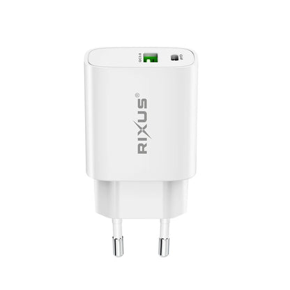Carregador Rixus RX90S USB-C PD3.0 1x USB-C 20W
