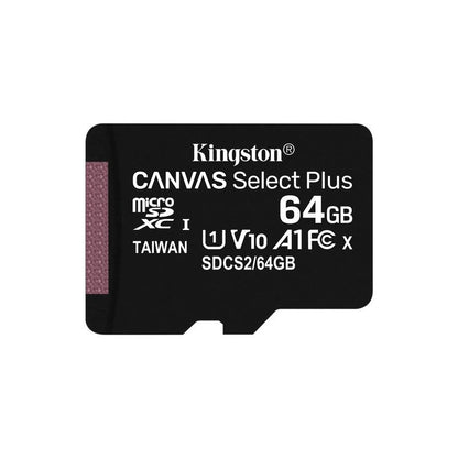 Cartão de Memória Kingston Canvas Select Plus MicroSDXC UHS-I 64GB Classe 10