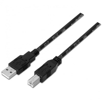 Aisens cabo para Impresora USB-A 2.0 a USB-B Macho/Macho 1m Preto